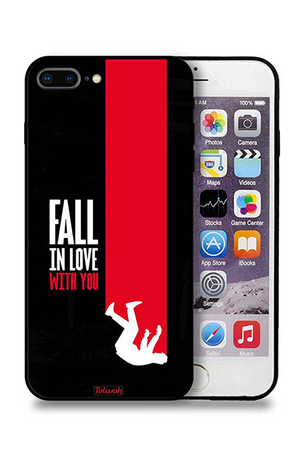 Apple iPhone 8 Plus Protective Case Fall In Love With You