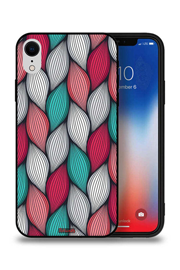 جراب حماية لجهاز Apple iPhone XR بنقشة ريشة - 1