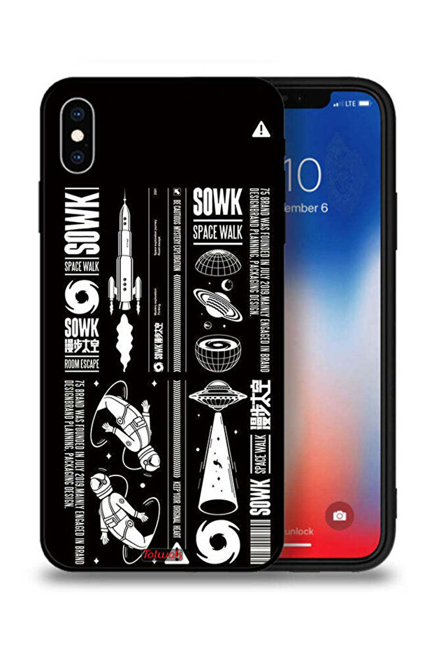 غطاء حماية لجهاز Apple iPhone XS Max ملصق Sowk Space Walk