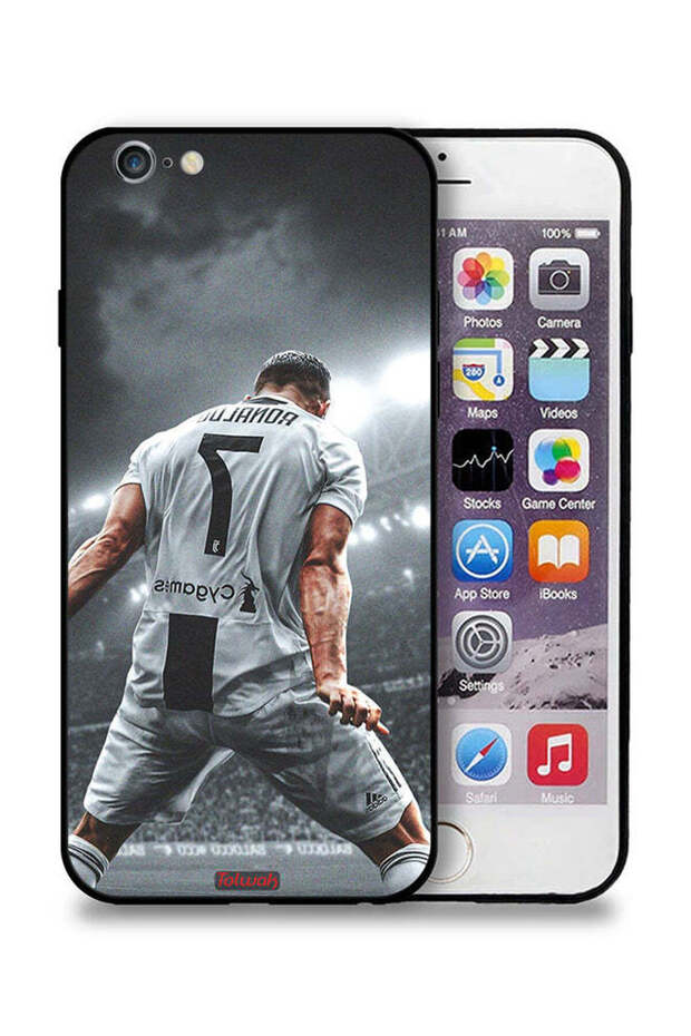 جراب حماية لهاتف Apple iPhone 6 Plus/6s Plus بطبعة احتفال كريستيانو رونالدو
