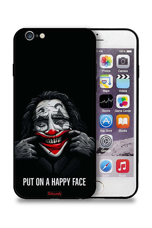 غطاء حماية لجهاز Apple iPhone 6 Plus/6s Plus بوجه سعيد