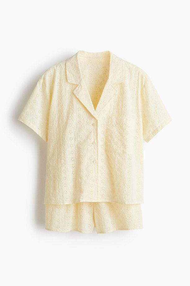 Nakış İşlemeli Pijama Takımı - 1