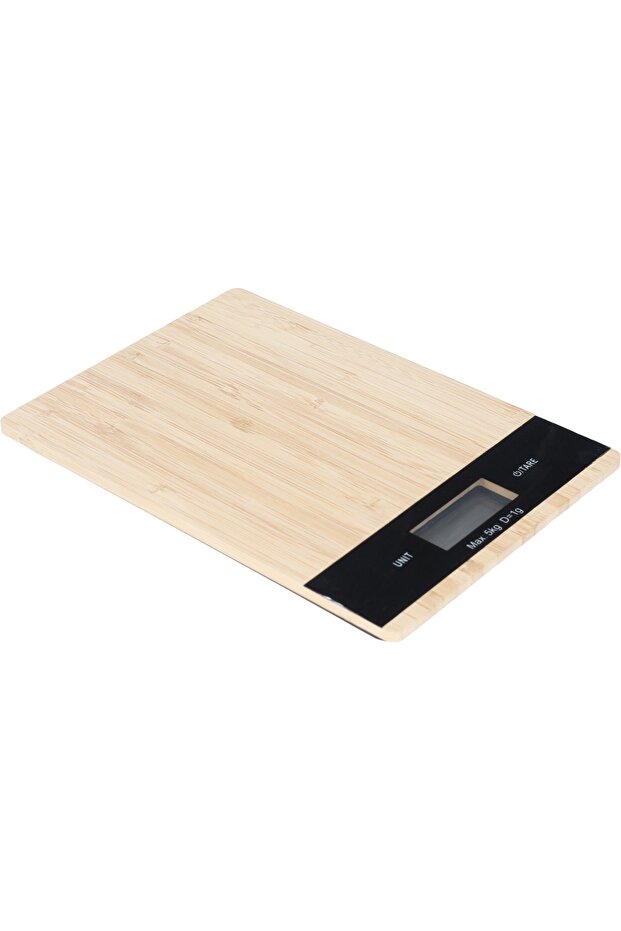 Digital Kitchen Scale, 5 Kg - Wooden