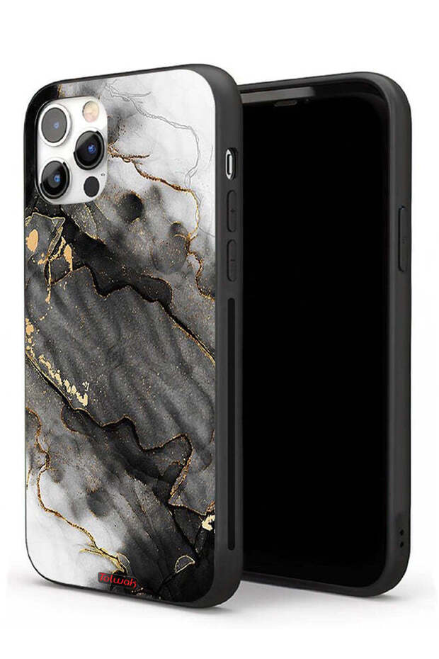 غطاء حماية رخامي لامع لهاتف Apple iPhone 11 Pro