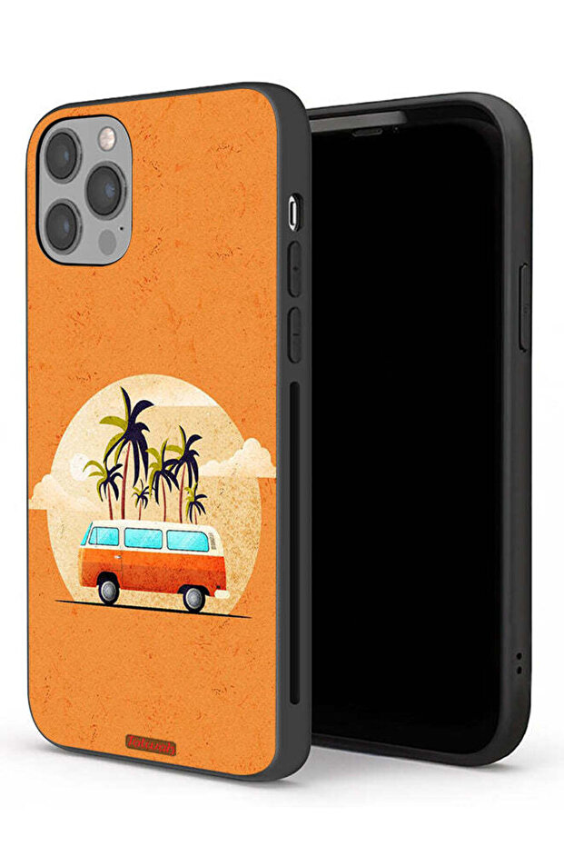 جراب حماية لجهاز Apple iPhone 12 Pro بتصميم حافلة فنية