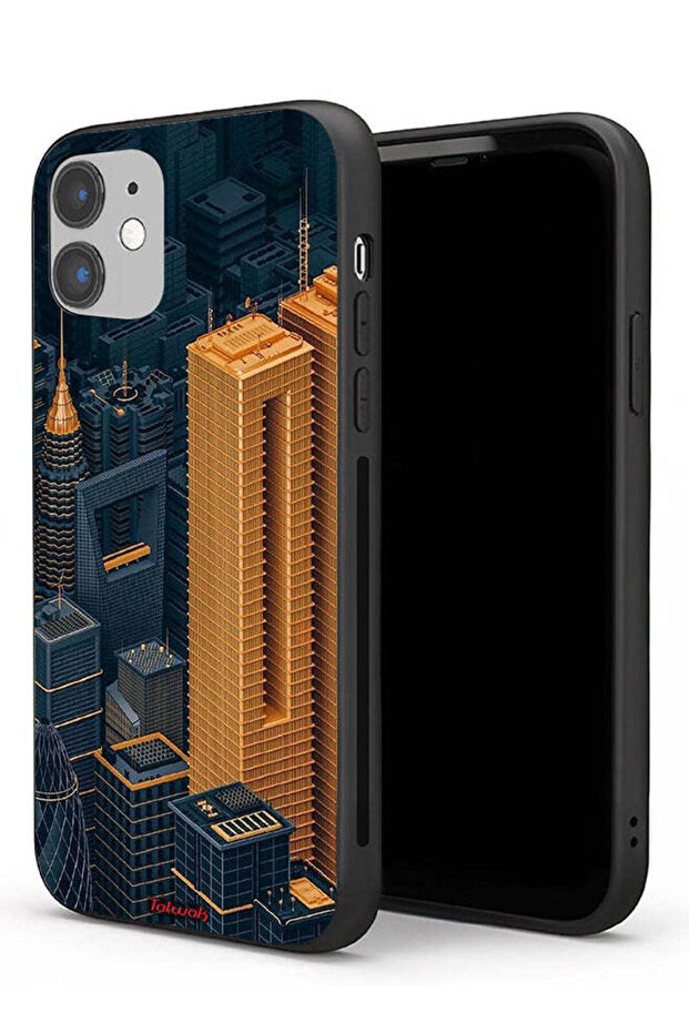 Apple iPhone 11 Protective Case Buildings Art