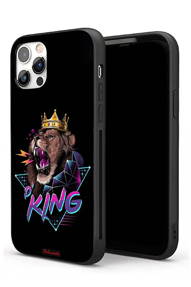 جراب حماية لجهاز Apple iPhone 11 Pro برسومات الأسد الملك