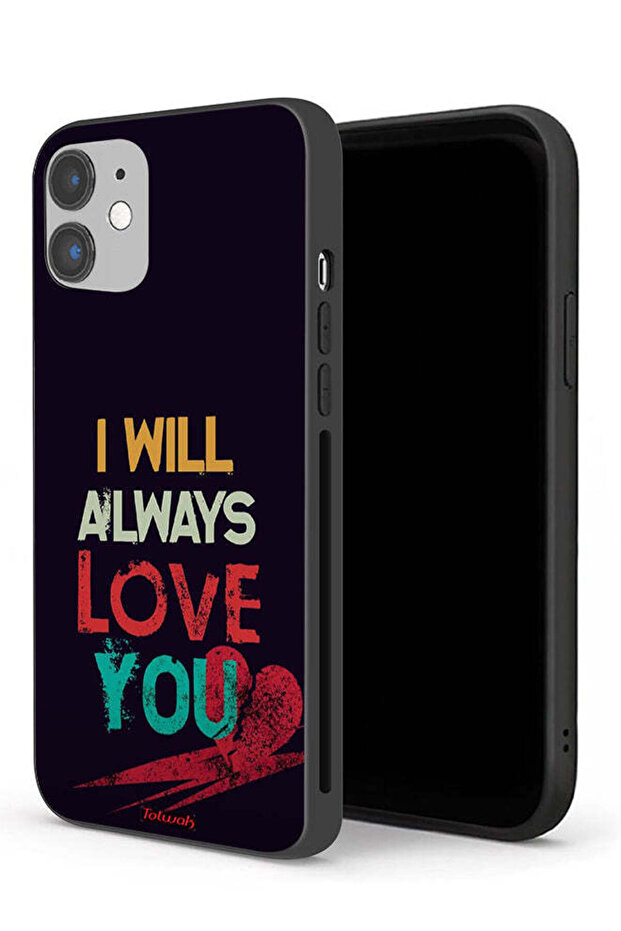 جراب حماية لجهاز Apple iPhone 12 سأحبك دائمًا