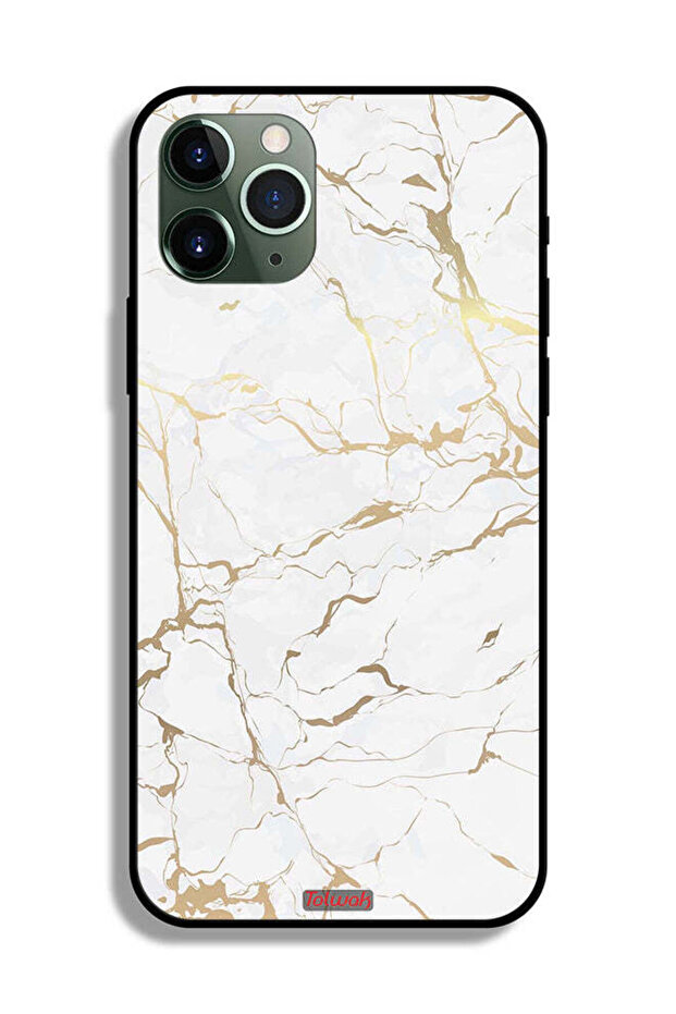 غطاء حماية لجهاز Apple iPhone 11 Pro Max بنقشة رخامية - 2