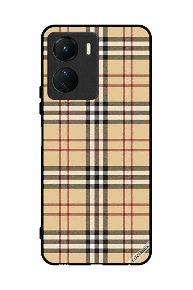 Protective Case Cover For Vivo Y16 Stripes On Cloth Pattern