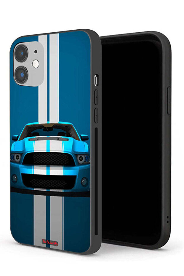 جراب حماية لجهاز Apple iPhone 12 بتصميم سيارة فنية تجريدية
