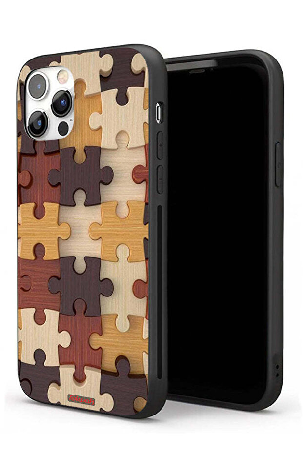 جراب حماية لجهاز Apple iPhone 11 Pro Max بنمط خشبي
