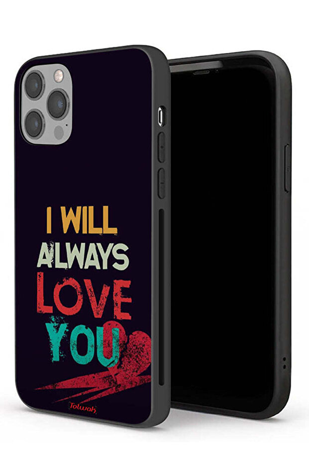 جراب حماية لجهاز Apple iPhone 12 Pro Max سأحبك دائمًا