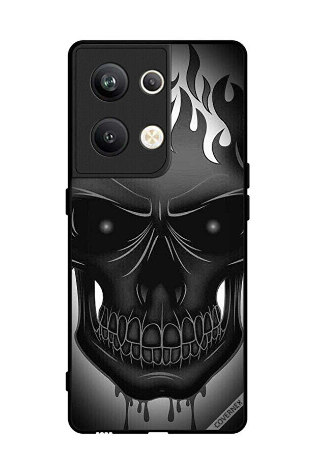 غطاء حماية لهاتف Oppo Reno 9 Pro Plus بتصميم جمجمة