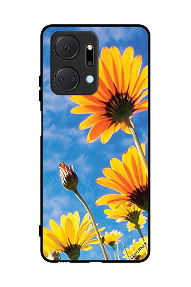 غطاء حماية لهاتف Honor X7a - زهور عباد الشمس