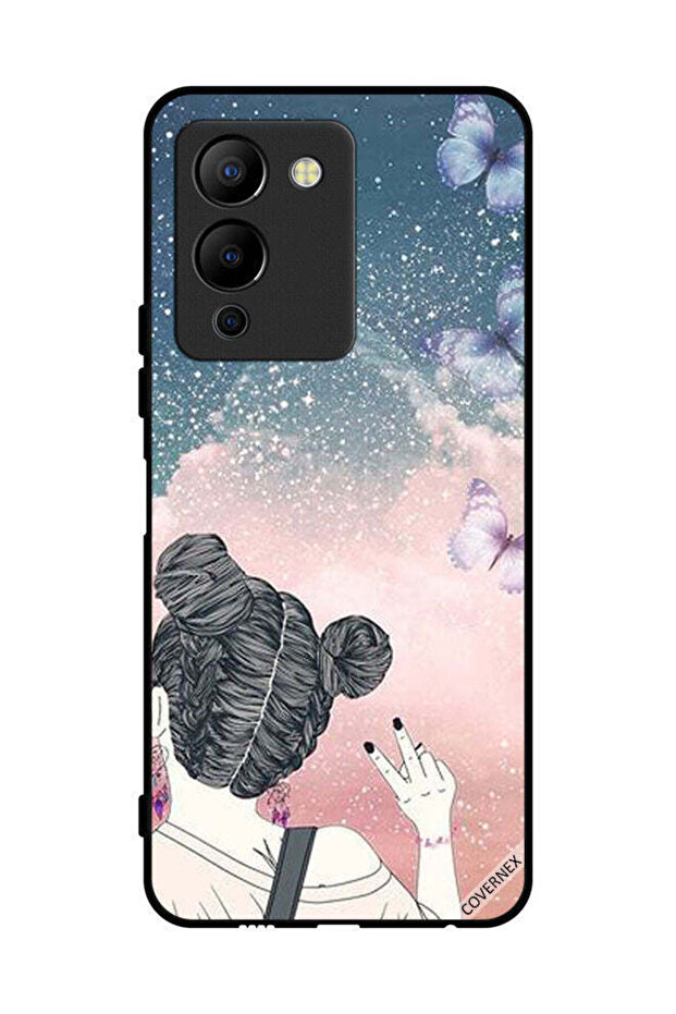 غطاء حماية لهاتف Infinix Note 12 G96 بتصميم علامة النصر