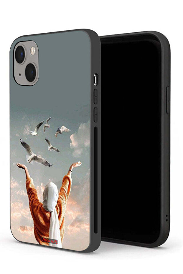 جراب حماية لجهاز Apple iPhone 13 mini بتصميم طيور تحلق