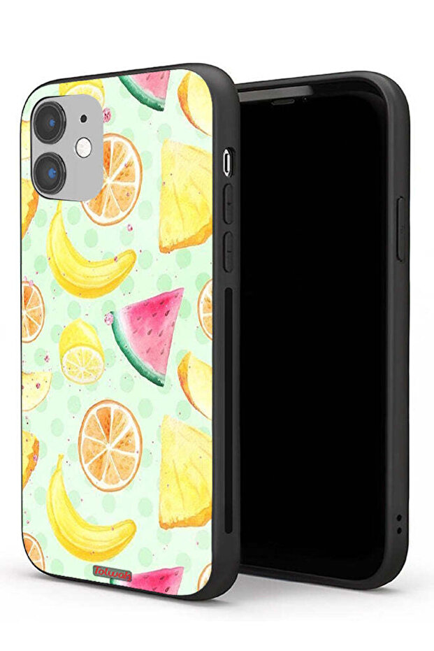 Apple iPhone 11 Protective Case Fruits Watercolor Art