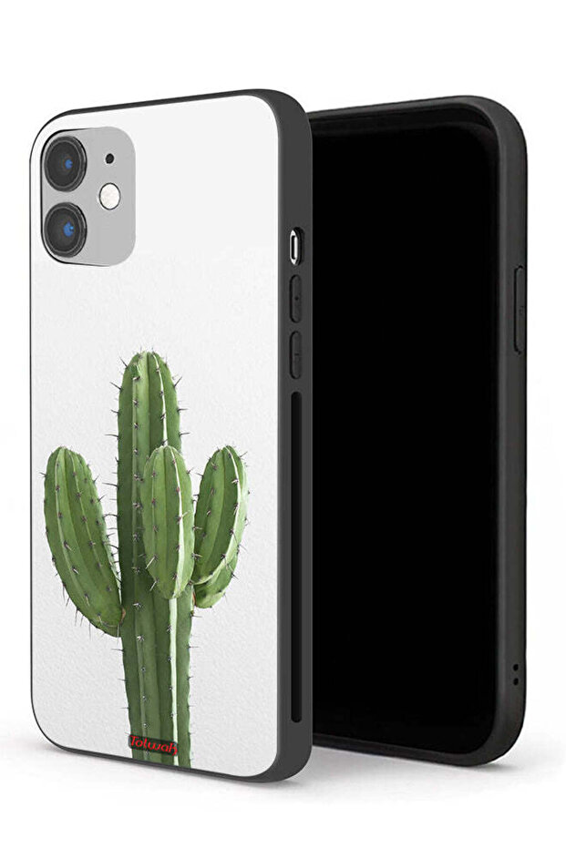 غطاء حماية لجهاز Apple iPhone 12 بتصميم نبات الصبار