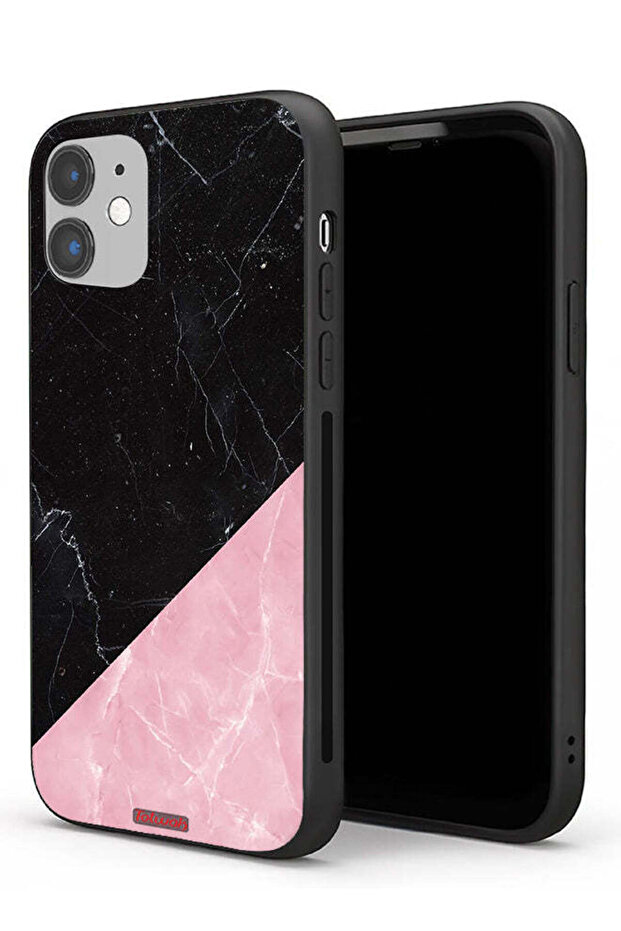 جراب حماية لجهاز Apple iPhone 11 بنمط رخامي - 1