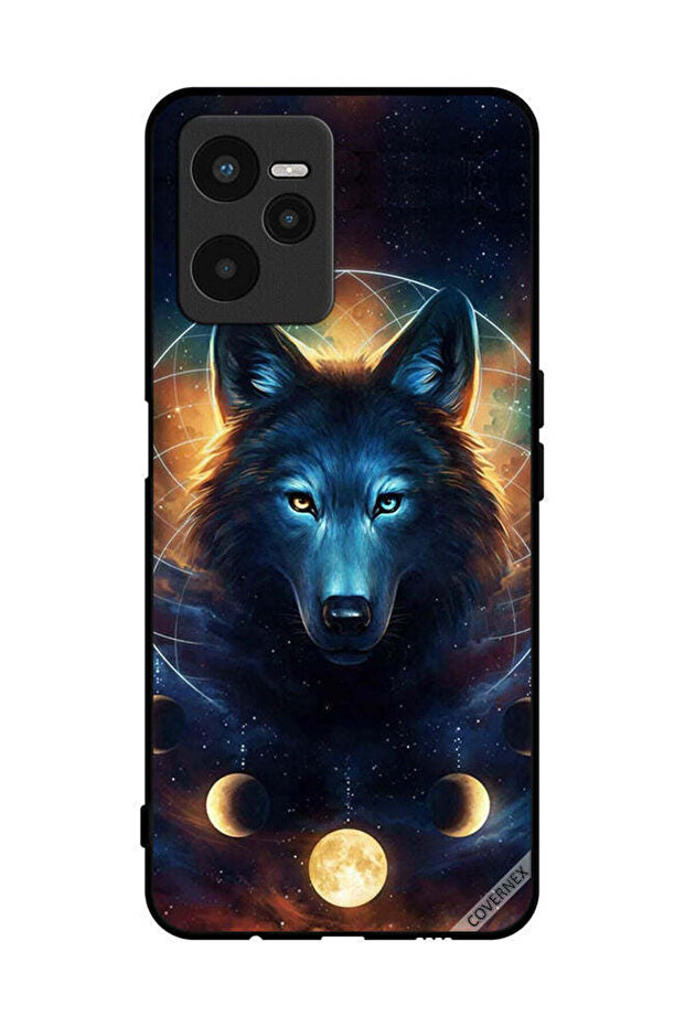 Protective Case Cover For Realme C35 Wolf In Space