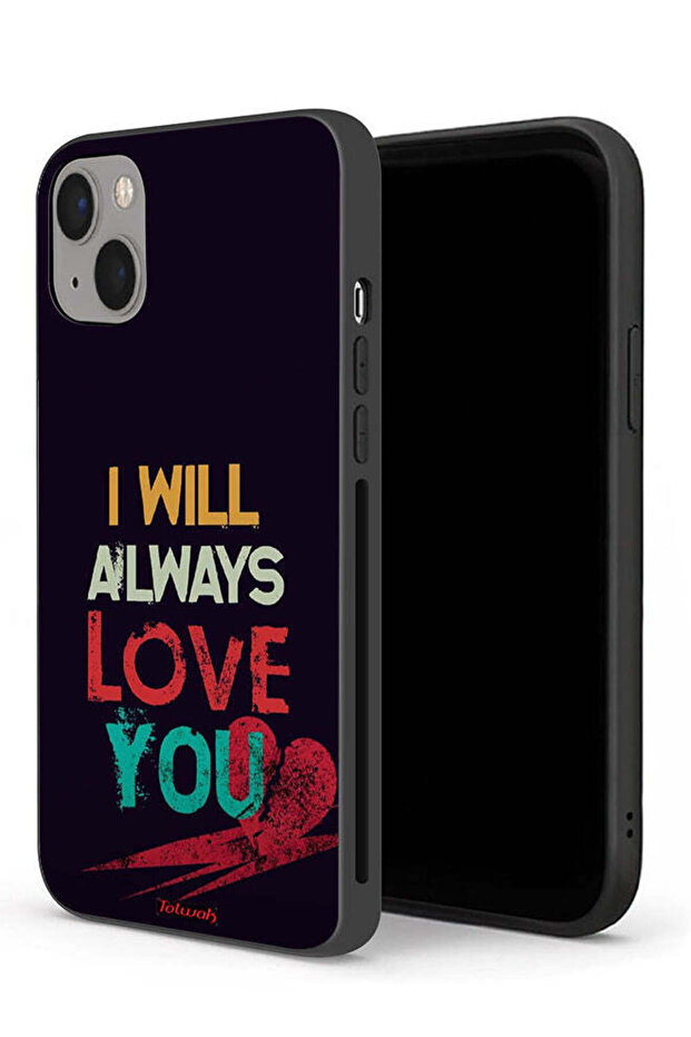 جراب حماية لجهاز Apple iPhone 13 mini، سأحبك دائمًا