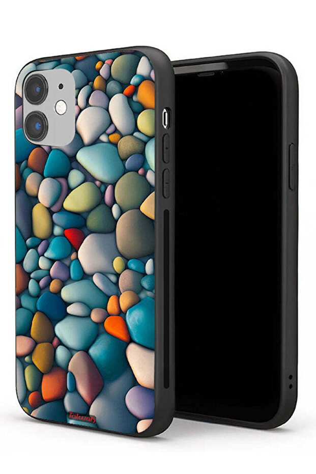 Apple iPhone 11 Protective Case Stones Abstract Pattern