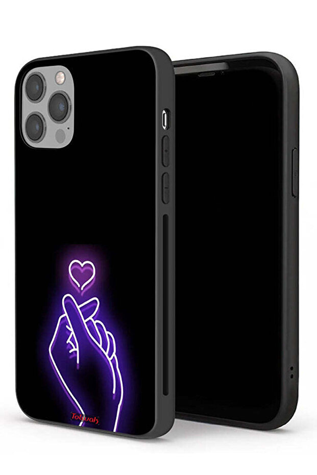 جراب حماية لجهاز Apple iPhone 12 Pro Max بتصميم قلب صغير