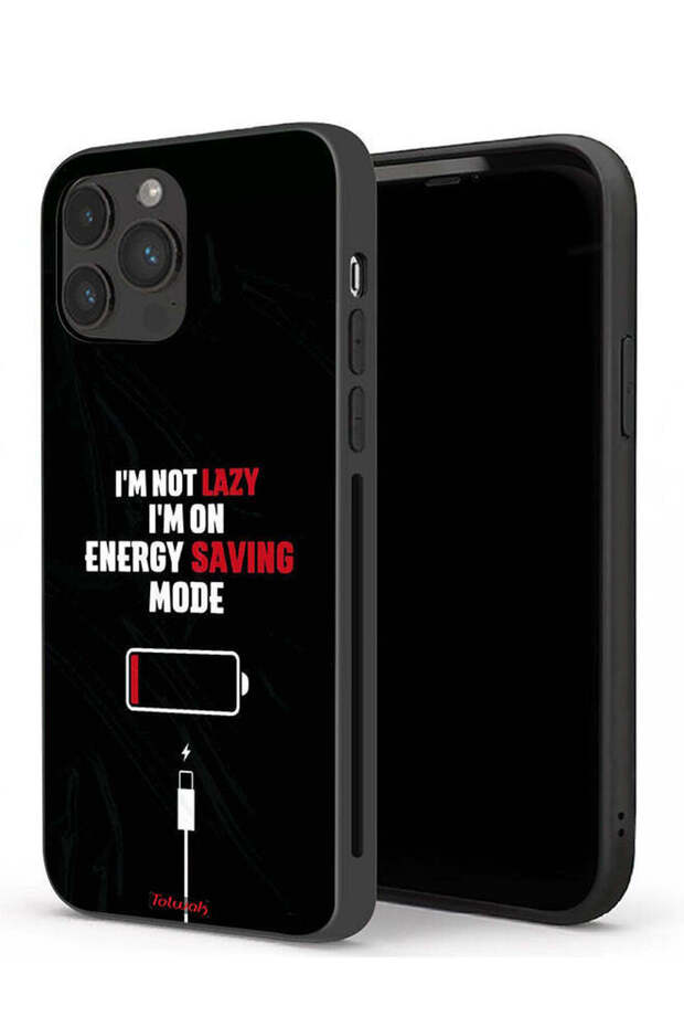 جراب حماية لجهاز Apple iPhone 13 Pro أنا لست كسولاً، أنا في وضع توفير الطاقة