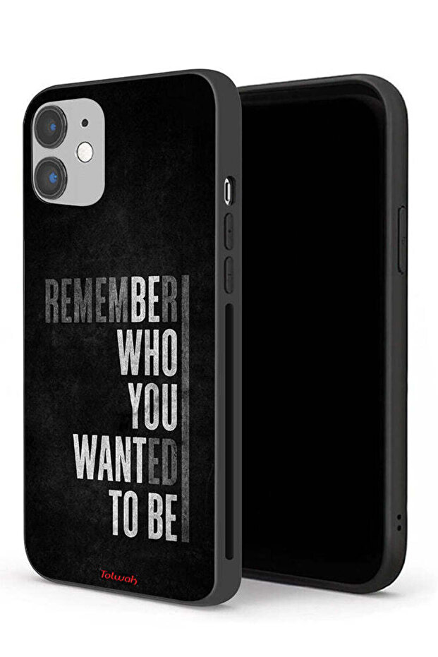 جراب حماية لجهاز Apple iPhone 12 تذكر من أردت أن تكون