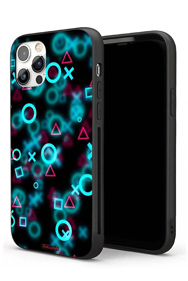 جراب حماية لجهاز Apple iPhone 11 Pro Max بأيقونات لعبة الحبار صغيرة