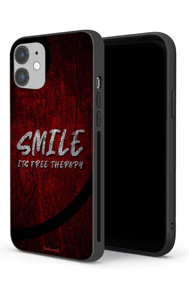 جراب حماية لجهاز Apple iPhone 12، ابتسم، إنه علاج مجاني