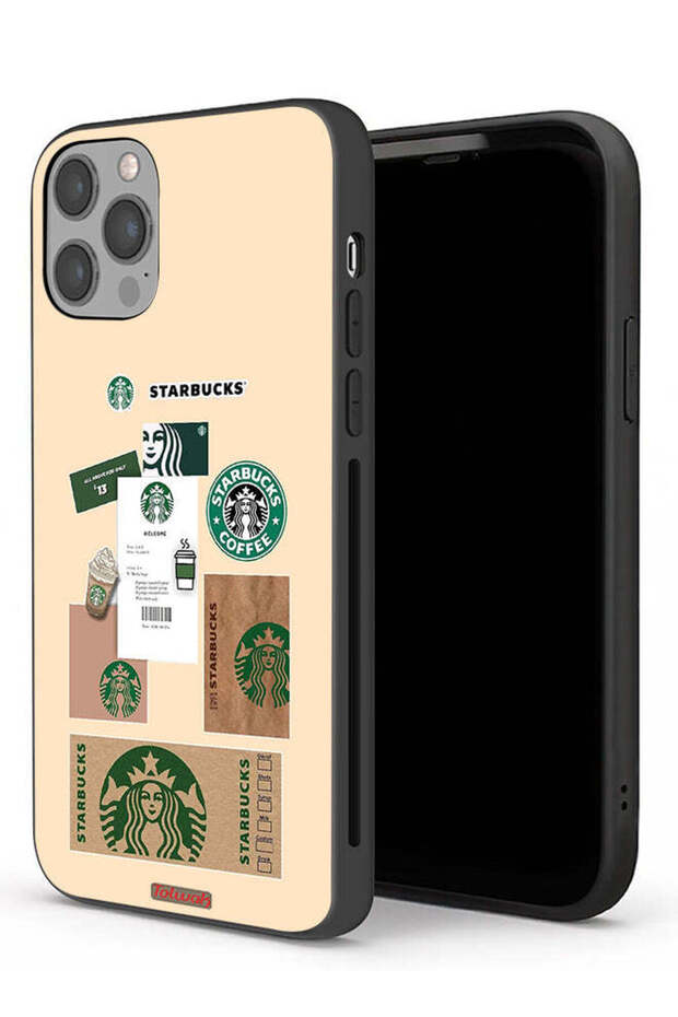 جراب حماية لجهاز Apple iPhone 12 Pro Max بملصق قهوة