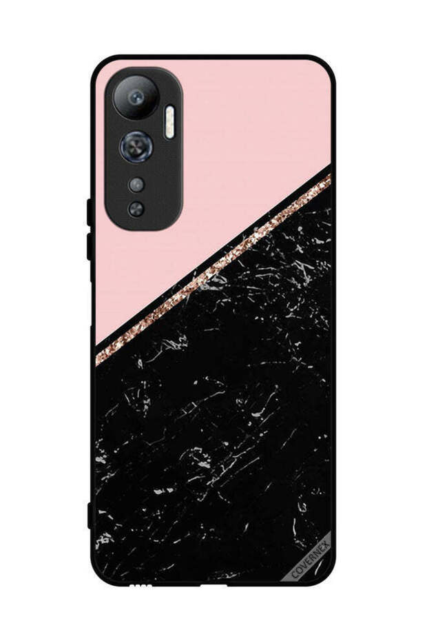 غطاء حماية لهاتف Infinix Hot 20 بنمط رخامي