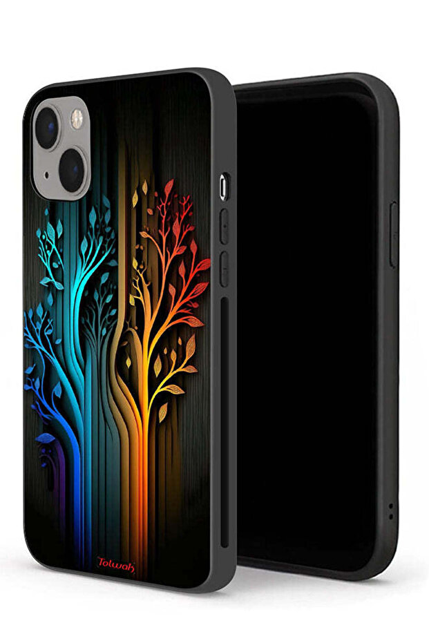 غطاء حماية لجهاز Apple iPhone 13 mini بتصميم أوراق الشجر