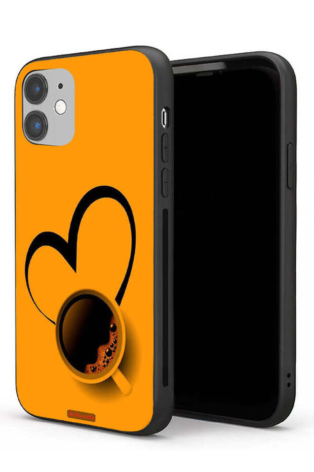 Apple iPhone 11 Protective Case Coffee Cup Art