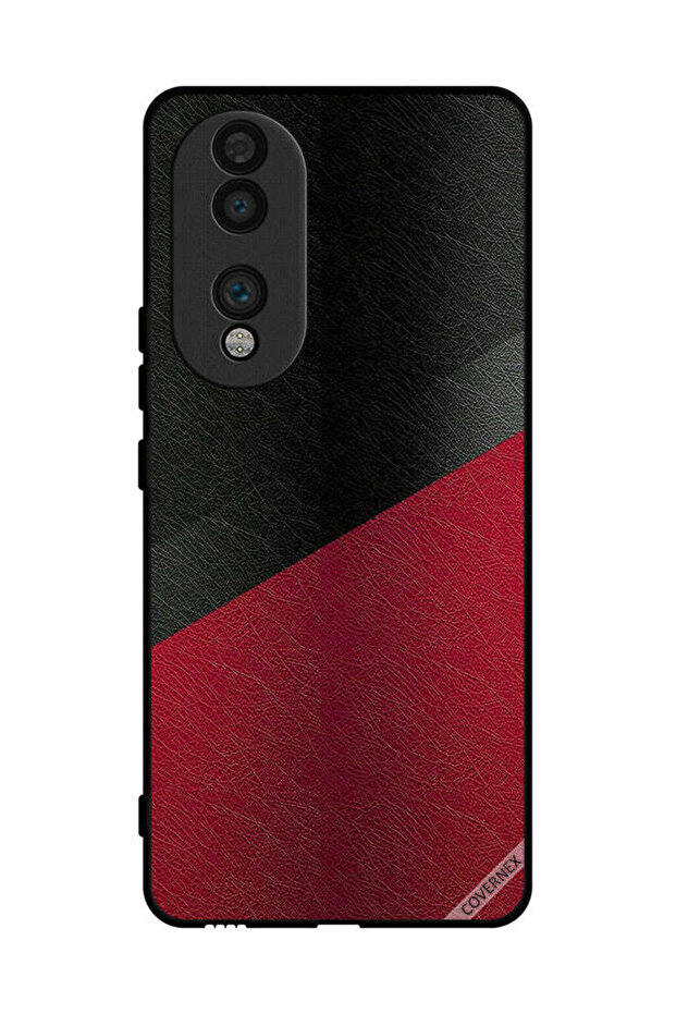غطاء حماية لهاتف Honor 70 بنمط جلدي
