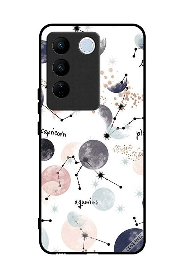 غطاء حماية لهاتف Vivo V27 Pro مع رسومات الكواكب