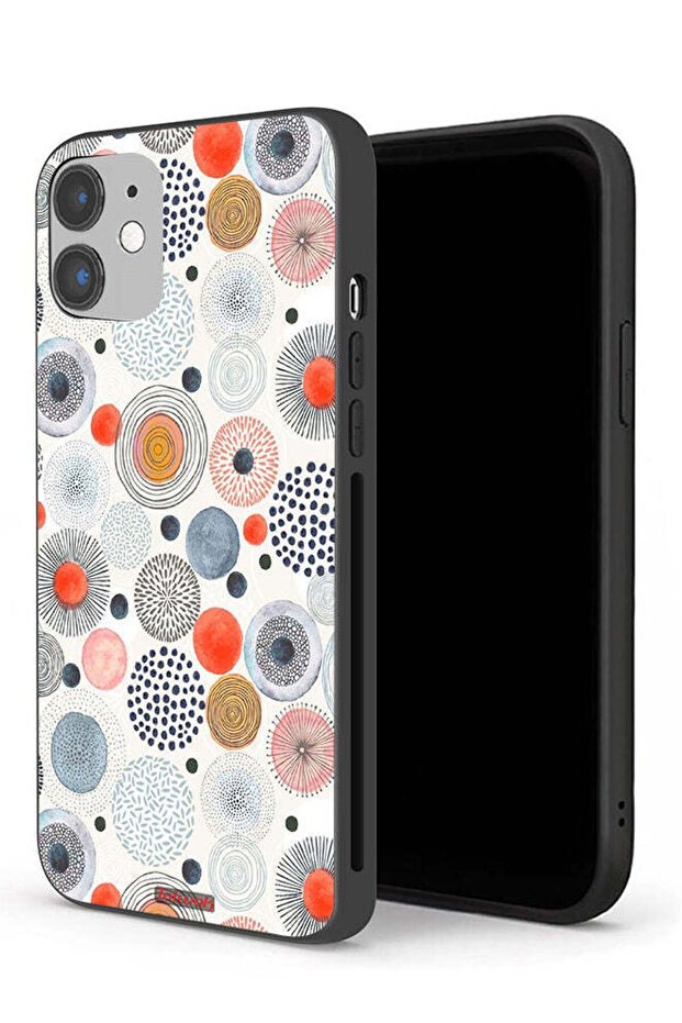 جراب حماية لجهاز Apple iPhone 12 بنقشة زهور قطنية - 1