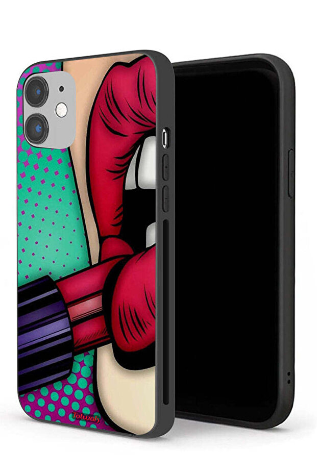 غطاء حماية أحمر شفاه لجهاز Apple iPhone 12