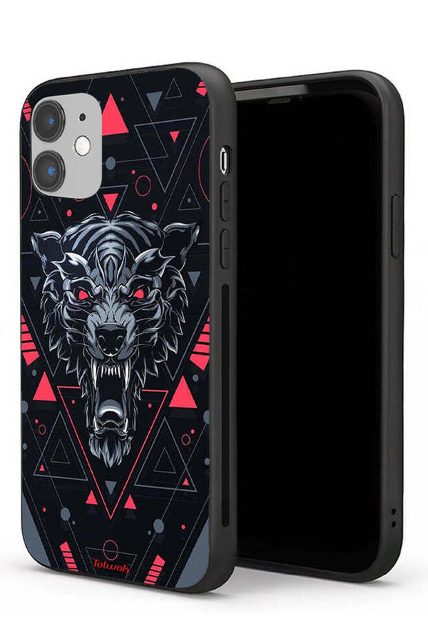 غطاء حماية لجهاز Apple iPhone 11 بتصميم الذئب المتمايل - 1