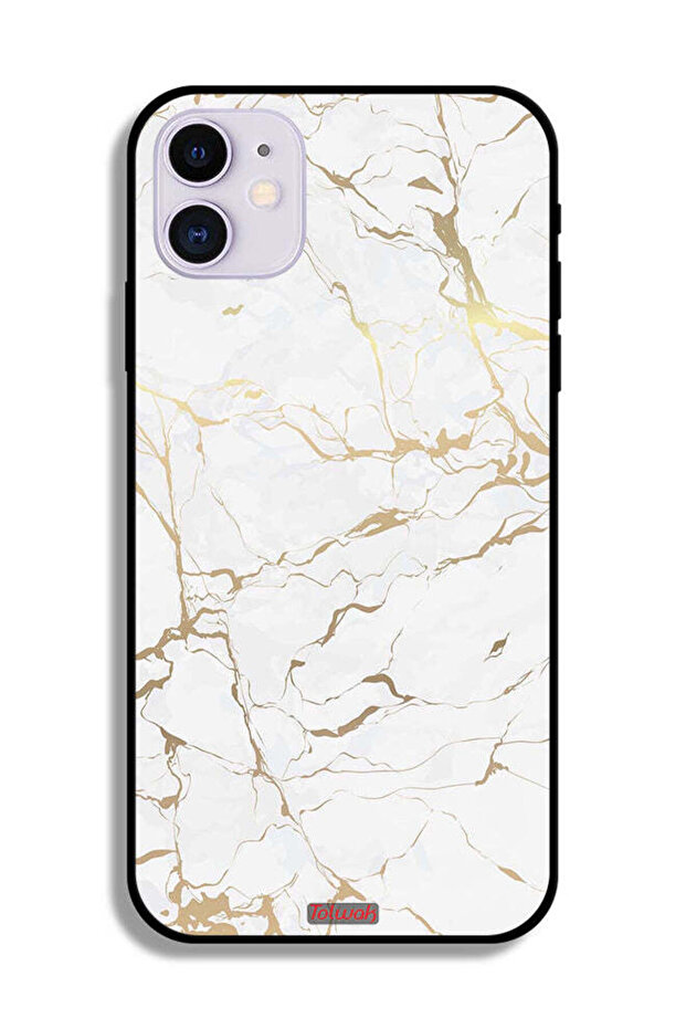 جراب حماية لجهاز Apple iPhone 12 بنمط رخامي - 2