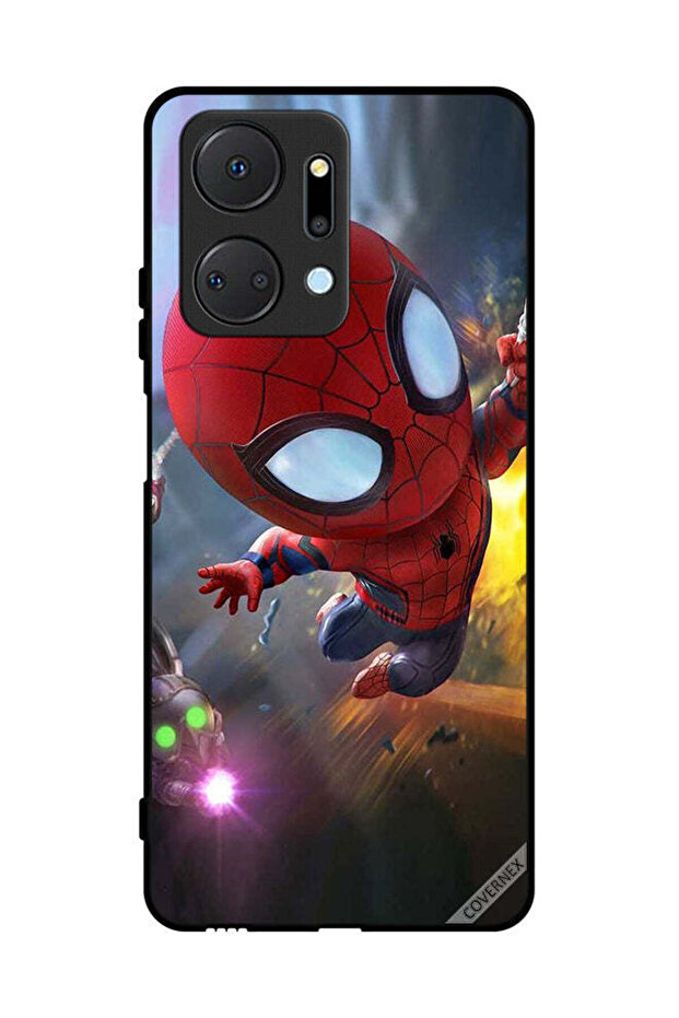 غطاء حماية لهاتف Honor X7a Spiderman في العمل