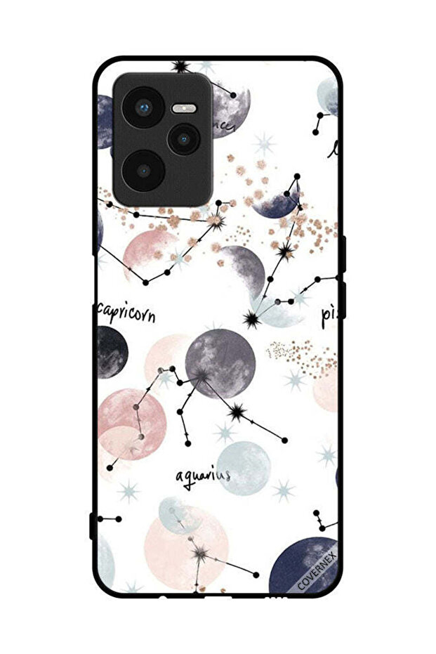غطاء حماية لهاتف Realme C35 - فن رسم الكواكب