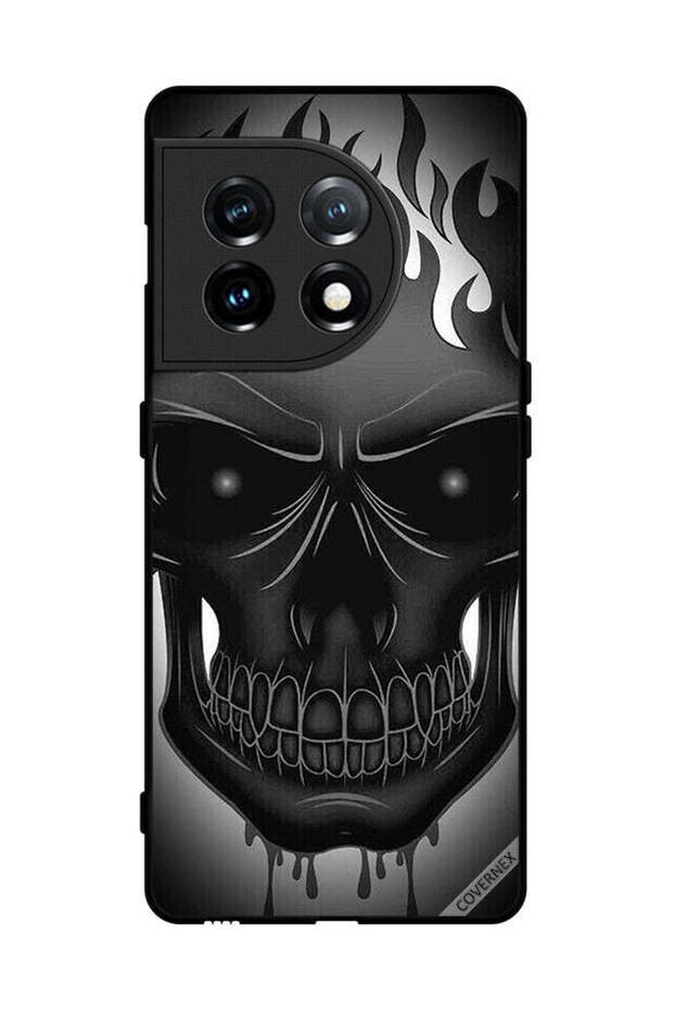 غطاء حماية لهاتف OnePlus 11 بتصميم جمجمة