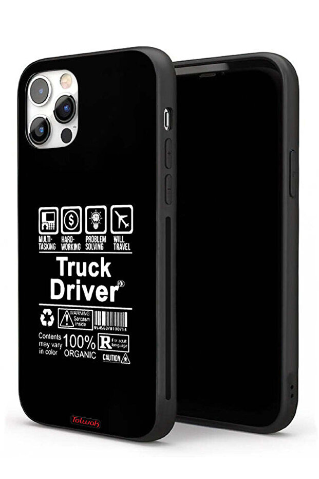 جراب حماية لجهاز Apple iPhone 11 Pro Max - ملصق سائق شاحنة