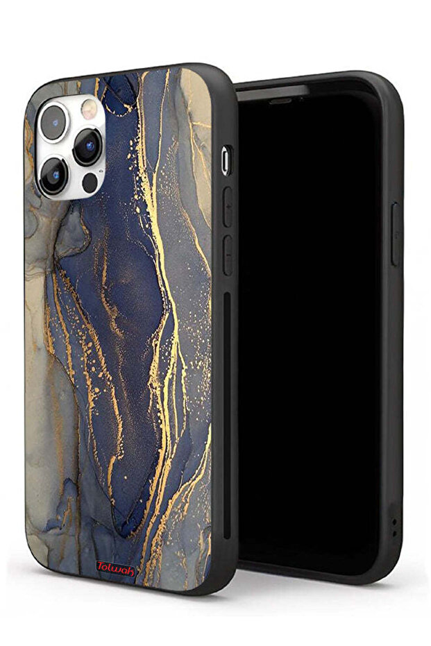 غطاء حماية لجهاز Apple iPhone 11 Pro بنمط رخامي لامع - 1