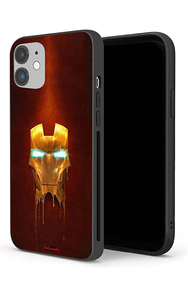 جراب حماية لجهاز Apple iPhone 12 من Iron Man Marvel Comics