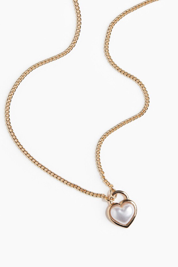 Kalp Şeklinde Uçlu Kolye - 3