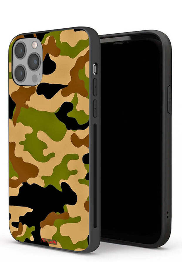جراب حماية لهاتف Apple iPhone 12 Pro Max بنمط رقمي تجريدي مموه